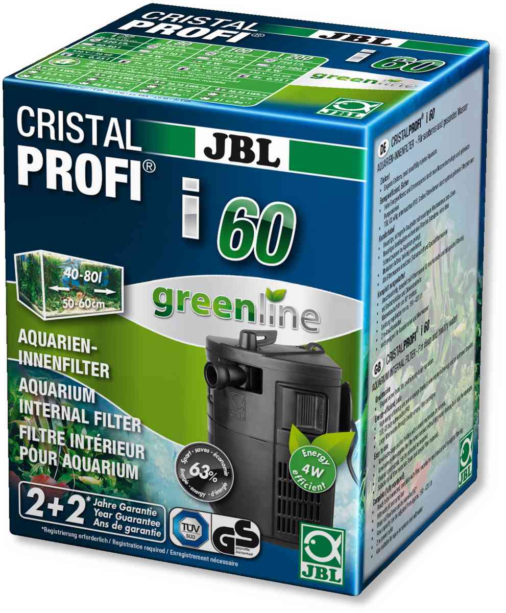 JBL PROCRISTAL i60 Energieeffizienter Innenfilter für Aquarien mit 40-80 l