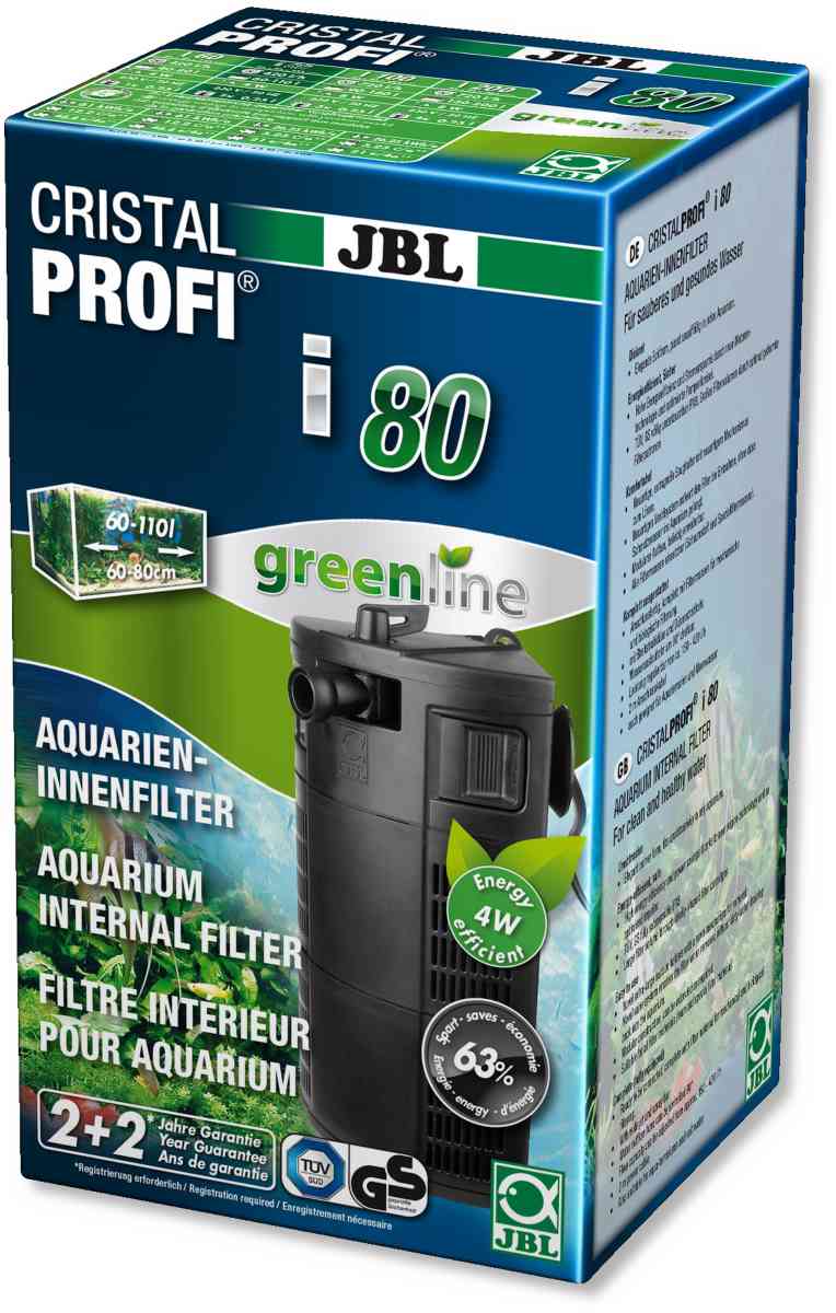 JBL PROCRISTAL i80 Energieeffizienter Innenfilter für Aquarien mit 60-100 l